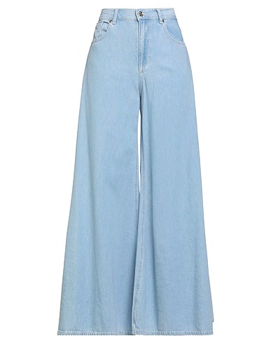 LIU •JO Denim trousers Blue 64% Cotton, 36% Lyocell