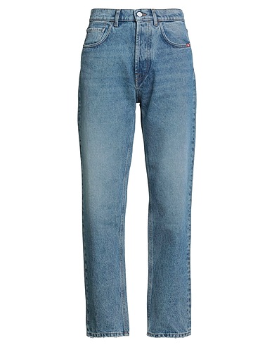AMISH SUPPLIES Denim trousers Blue 65% Polyester, 35% Cotton