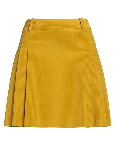 CIRCOLO 1901 Mini skirt Marigold 80% Cotton, 20% Polyester