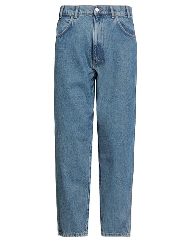 AMISH SUPPLIES Denim trousers Blue 65% Polyester, 35% Cotton