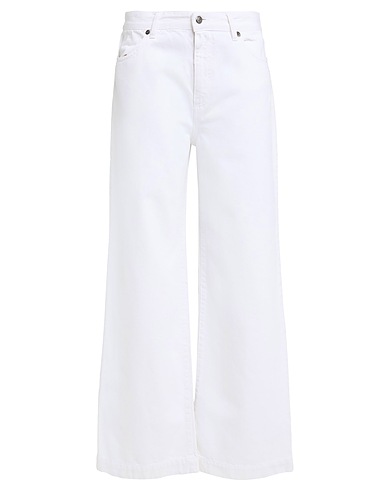 ANTONELLI Denim pants White 100% Cotton