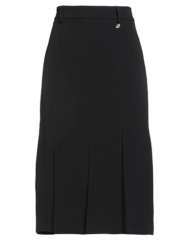 LIU •JO Midi skirt Black 95% Polyester, 5% Elastane