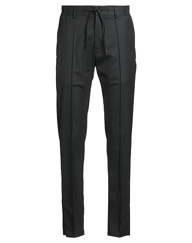 GIAB'S Casual pants Charcoal 55% Polyester, 23% Wool, 20% Viscose, 2% Lycra®