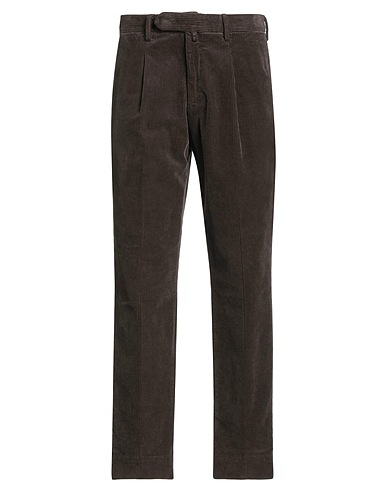 B SETTECENTO Casual pants Taupe 98% Cotton, 2% Elastane