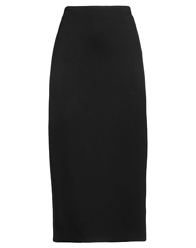 'S MAX MARA Midi skirt Black 96% Viscose, 4% Elastane