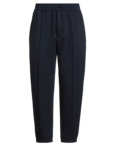 EMPORIO ARMANI BOTTOMWEAR Midnight blue 76% Polyester, 21% Wool, 3% Elastane