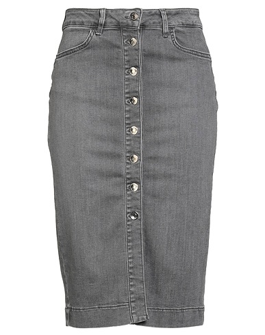 LIU •JO Denim skirt Grey 98% Cotton, 2% Elastane