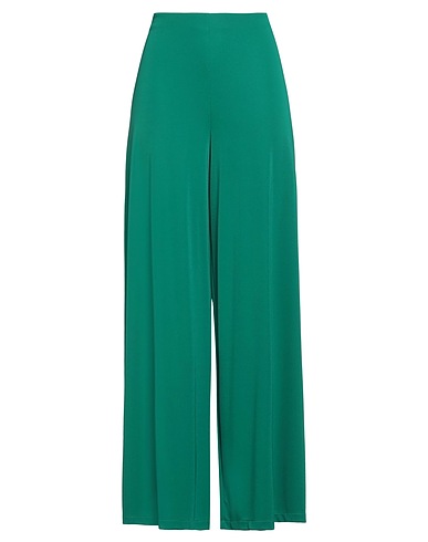 HANITA Casual pants Green 92% Polyester, 8% Elastane