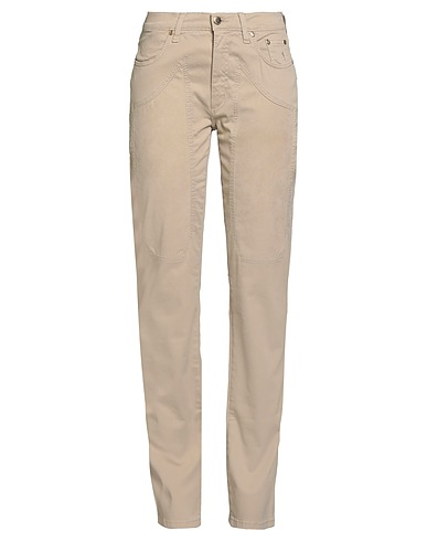 JECKERSON Casual trouser Beige 97% Cotton, 3% Elastane, Polyester, Polyurethane