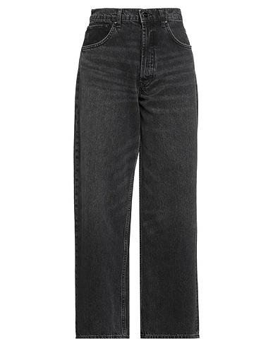 ANINE BING Denim trousers Black 100% Cotton