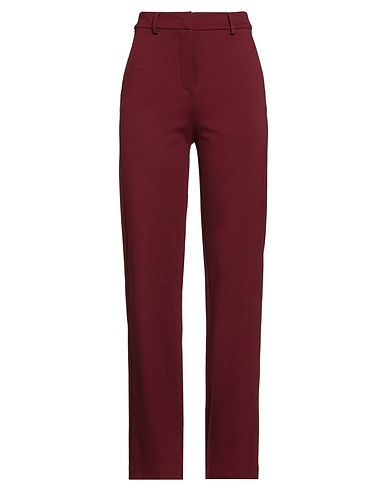 HANITA Casual pants Burgundy 64% Viscose, 31% Nylon, 5% Elastane