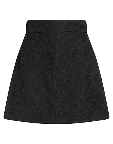 DOLCE&GABBANA Mini skirt Black 65% Polyester, 23% Acetate, 12% Polyamide