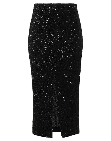 HOPE FASHION Midi skirt Black 100% Polyester