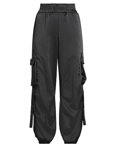 DISCLAIMER Casual pants Black 96% Polyester, 4% Elastane