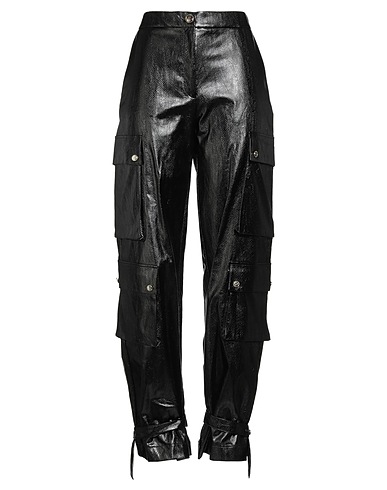ALMA SANCHEZ Casual trouser Black 50% Polyester, 50% Polyurethane