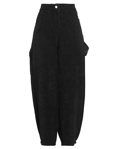 DISCLAIMER Casual trouser Black 92% Polyester, 8% Polyamide