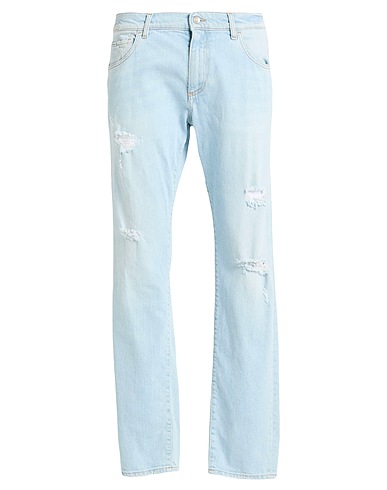 DOLCE&GABBANA Denim pants Blue 99% Cotton, 1% Elastane