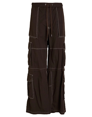 DOLCE&GABBANA Casual trouser Dark brown 100% Cotton