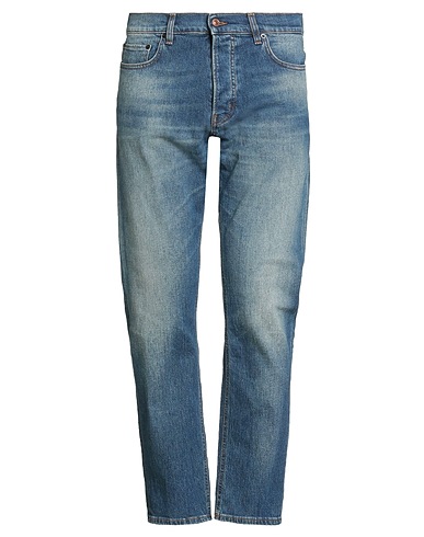 HAIKURE Denim trousers Blue 99% Cotton, 1% Elastane