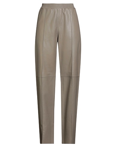 ALTER EGO Casual trouser Sage green 100% Sheepskin