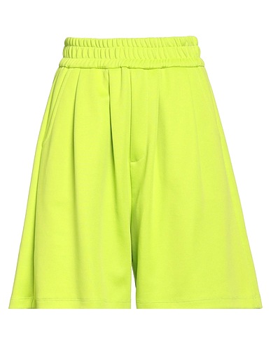 SEMICOUTURE Shorts & Bermuda Lime green 55% Polyester, 45% Cotton