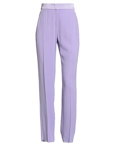 EMPORIO ARMANI Casual trouser Lilac 70% Acetate, 30% Viscose, Polyester, Wool