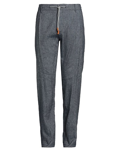 ELEVENTY Denim pants Blue 53% Cotton, 45% Linen, 2% Elastane