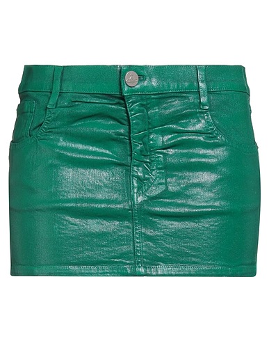 VIVIENNE WESTWOOD Denim skirt Green 99% Cotton, 1% Elastane