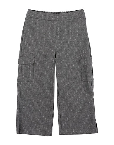 U+É Casual trouser Grey 62% Polyester, 33% Viscose, 3% Elastane, 1% Metal, 1% Polyamide