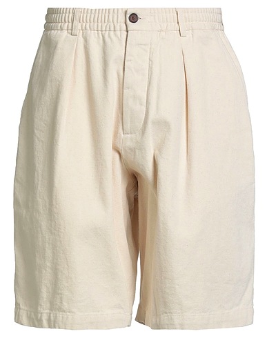 UNIVERSAL WORKS Shorts & Bermuda Avorio 100% Cotone riciclato