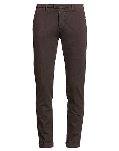 BRIGLIA 1949 Casual παντελόνι Σκούρο καφέ 60% Βαμβάκι, 27% Πολυεστέρας, 13% Βισκόζη