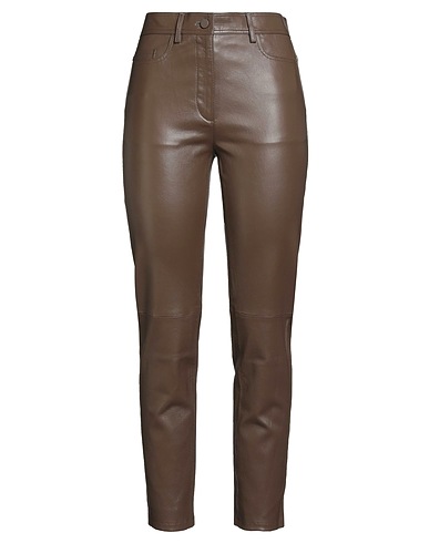 JOSEPH Casual pants Khaki 100% Lambskin
