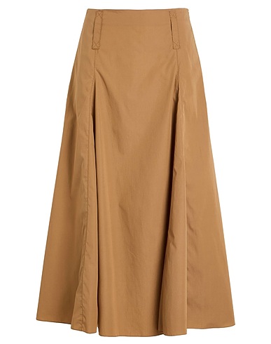 MAX&Co. Midi skirt METEORA
 Sand 100% Cotton