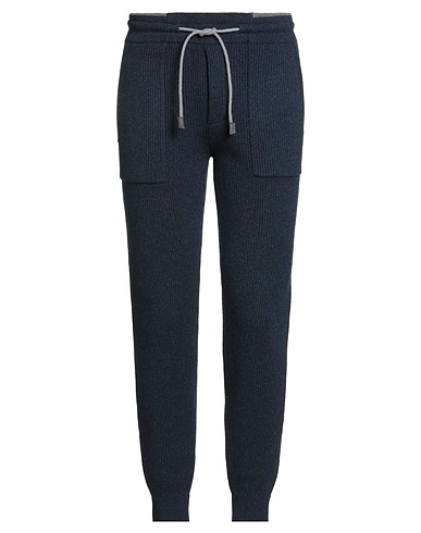 LA FILERIA Casual trouser Navy blue 80% Virgin Wool, 10% Viscose, 10% Cashmere