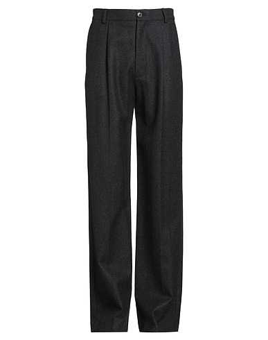 DRIES VAN NOTEN Casual pants Charcoal 100% Wool