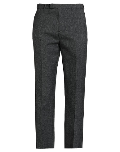 DIOR Casual pants Charcoal 99% Virgin Wool, 1% Elastane