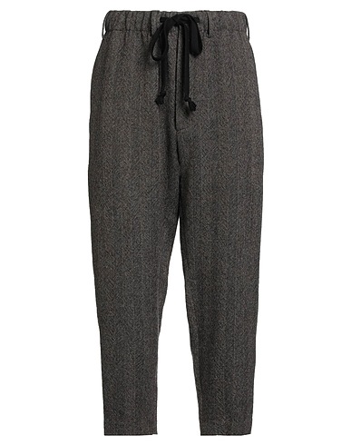 UMA WANG Hosen Braungrau 100% Schurwolle