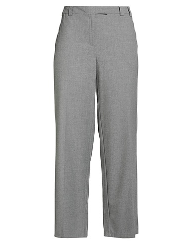 LE COMTE Casual trouser Grey 63% Polyester, 32% Viscose, 5% Elastane