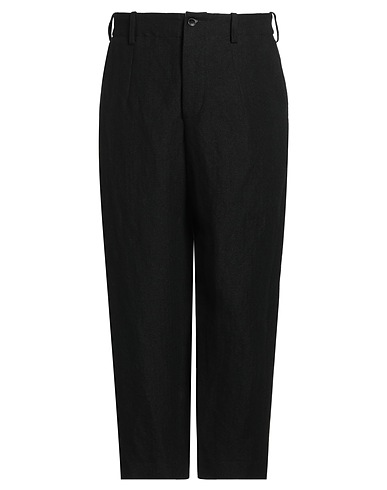 UMA WANG Casual pants Black 66% Linen, 27% Wool, 7% Polyamide