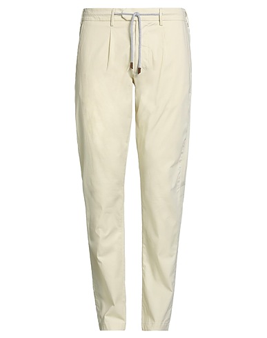 ELEVENTY Casual pants Beige 95% Cotton, 3% Silk, 2% Elastane