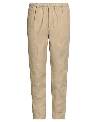 GTA IL PANTALONE Casual trouser Sand 61% Linen, 38% Cotton, 1% Elastane