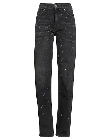 ICEBERG Denim pants Black 99% Cotton, 1% Elastane