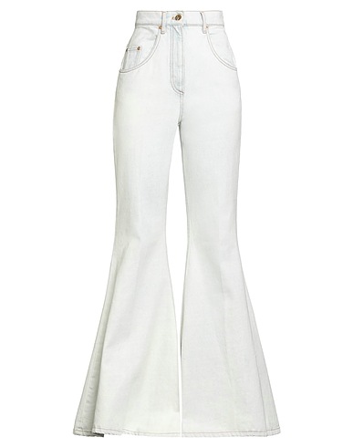 NINA RICCI Denim trousers Blue 100% Cotton