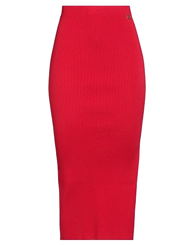 TWINSET Gonna midi Rosso 59% Viscosa, 23% Poliestere, 16% Poliammide, 2% Elastan