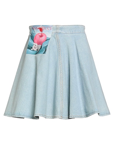 NINA RICCI Denim skirt Blue 100% Cotton