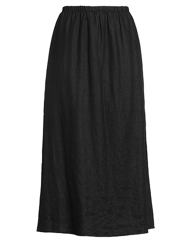 XíRENA Midi skirt Black 100% Linen