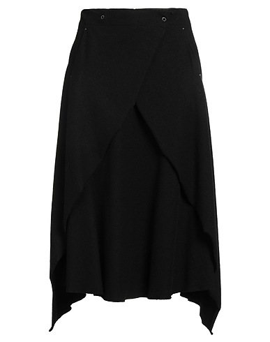 TRANSIT Midi skirt PAR-SUCH Black 100% Virgin Wool