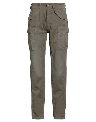 MASON'S Casual trouser Military green 98% Cotton, 2% Elastane