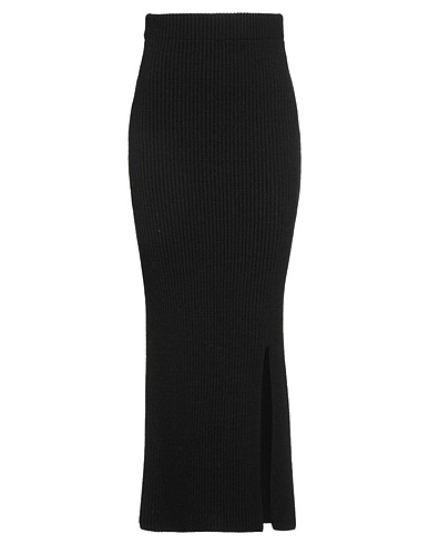 VICOLO Long skirt Black 75% Acrylic, 10% Wool, 10% Viscose, 5% Alpaca wool