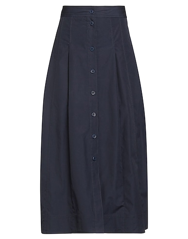 ULLA JOHNSON Gonna midi Blu notte 100% Cotone